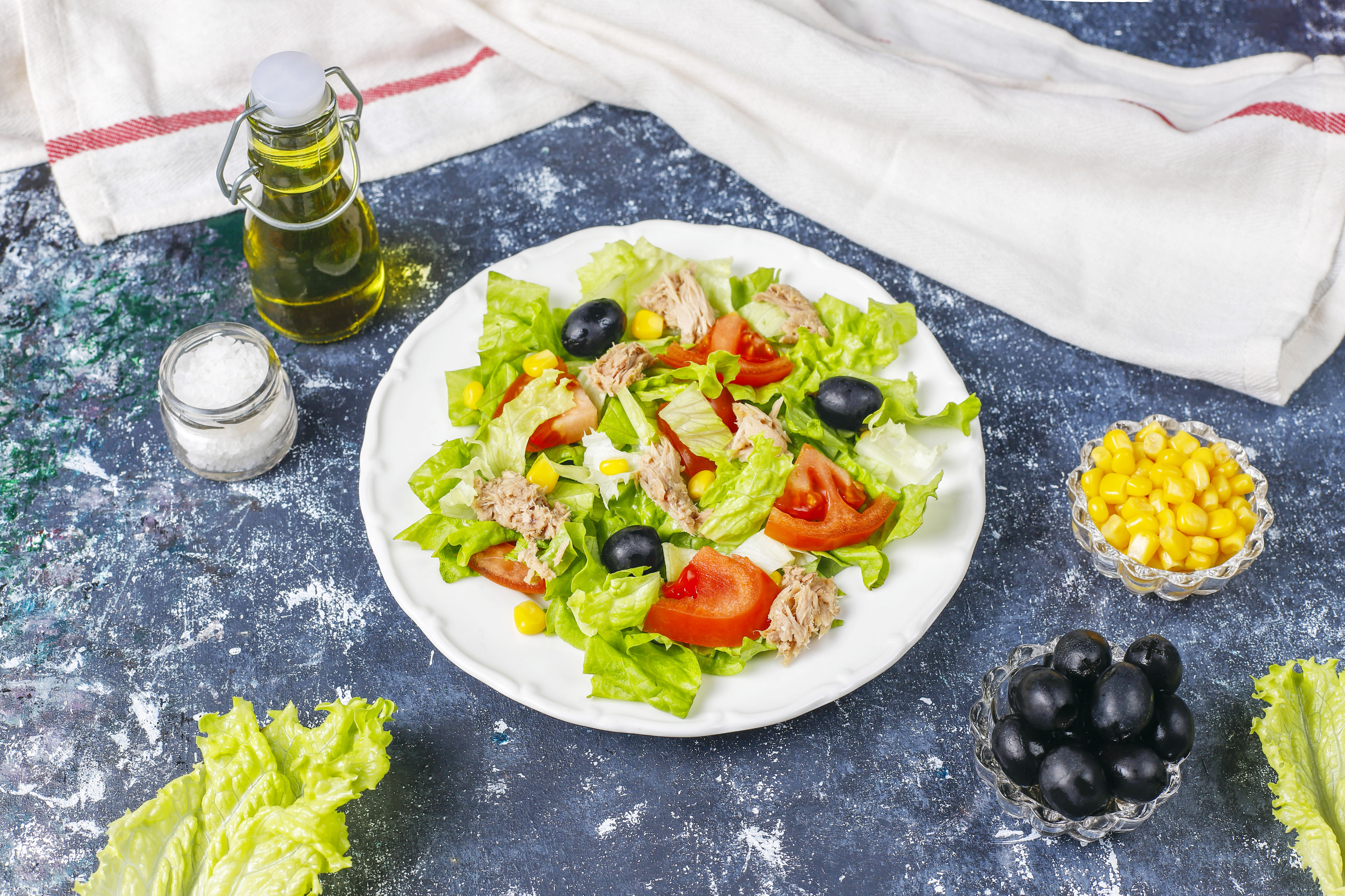 Salad with Olive oil
